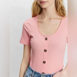 VERO MODA HELSINKI RIBBED TOP XL